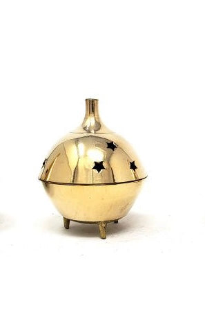 Brass Constellation Charcoal Burner (2-Piece Set)