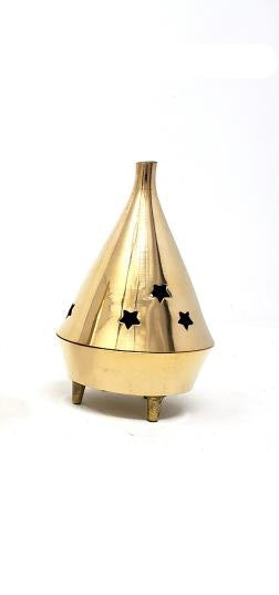 Brass Constellation Charcoal Burner (2-Piece Set)