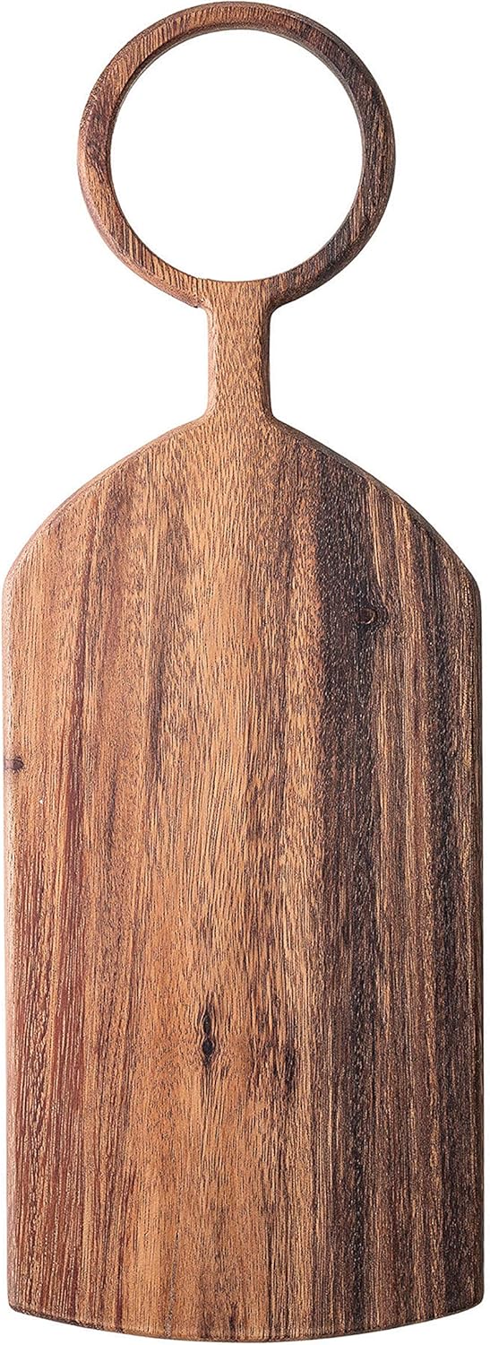 Circle Handle Serving Board (Natural Acacia Wood)